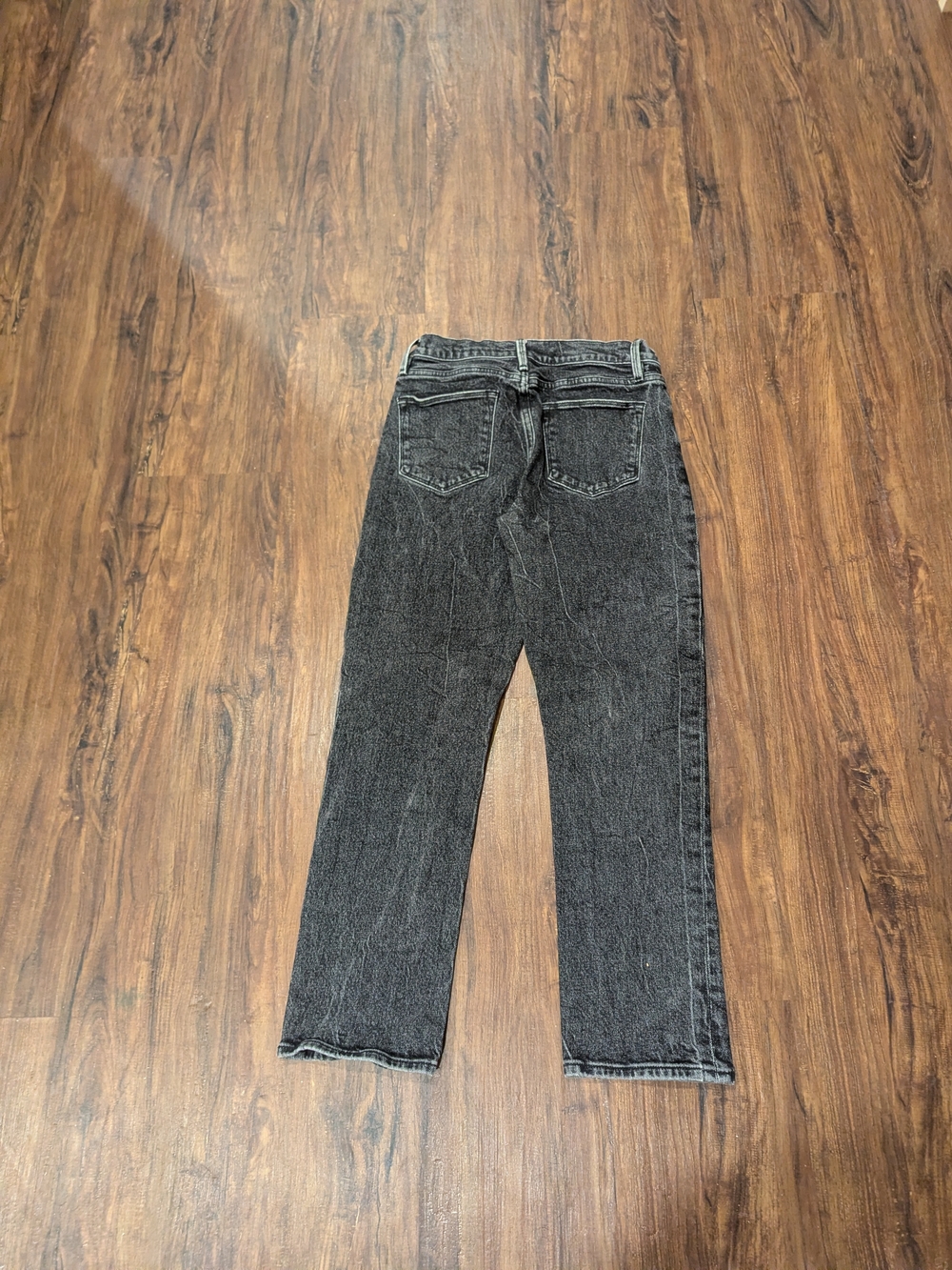 Frame Denim Straight Leg Jeans in Charcoal Black - Picture 4 of 5